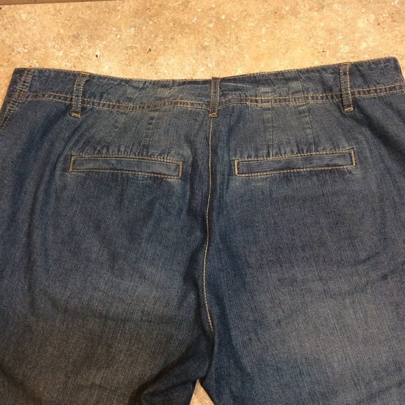 DENIM WIDELEG DRAWSTRING PANTS - Picture 2 of 6